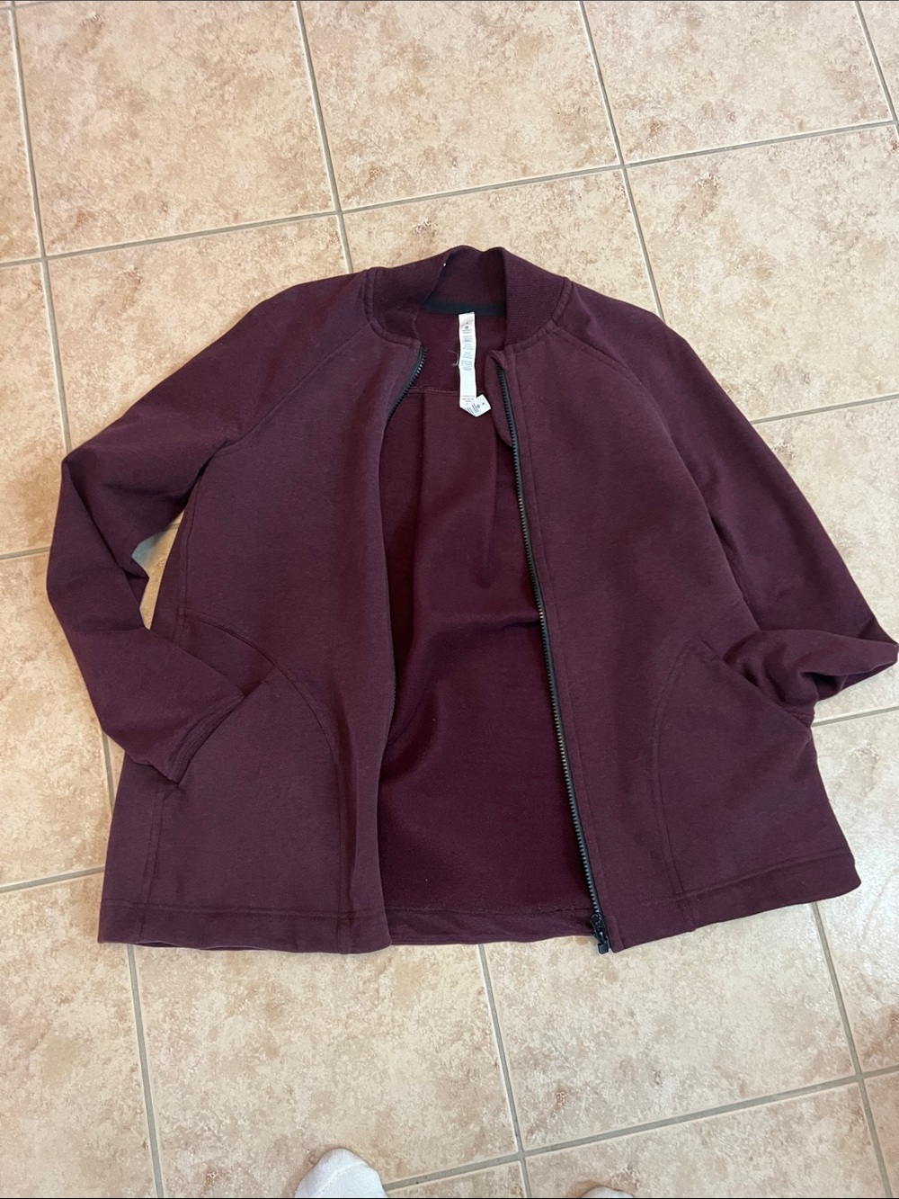 lululemon athletica Zip-Up Jacket in Deep Burgundy - Picture 4 of 6